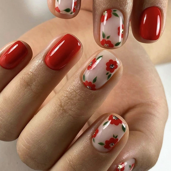 Floral Gel Nail Art Set Bowlift