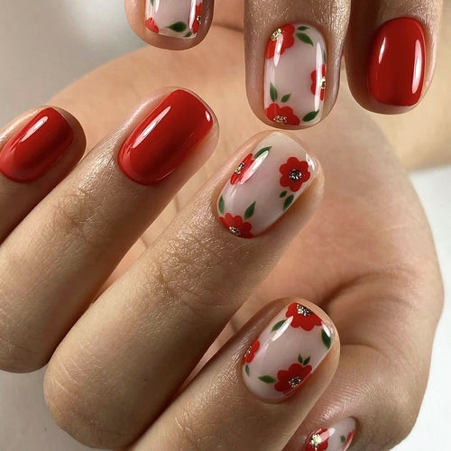 Floral Gel Nail Art Set Bowlift