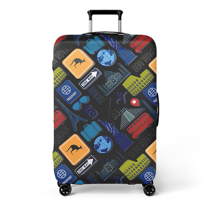 Heart-Patterned Hard Shell Luggage Bowlift