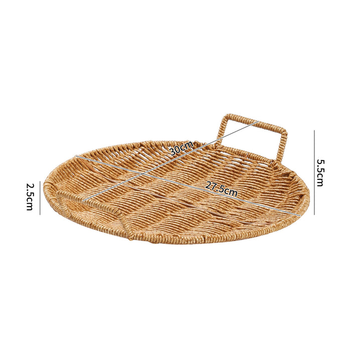 Handwoven Decorative Serving Basket Bowlift
