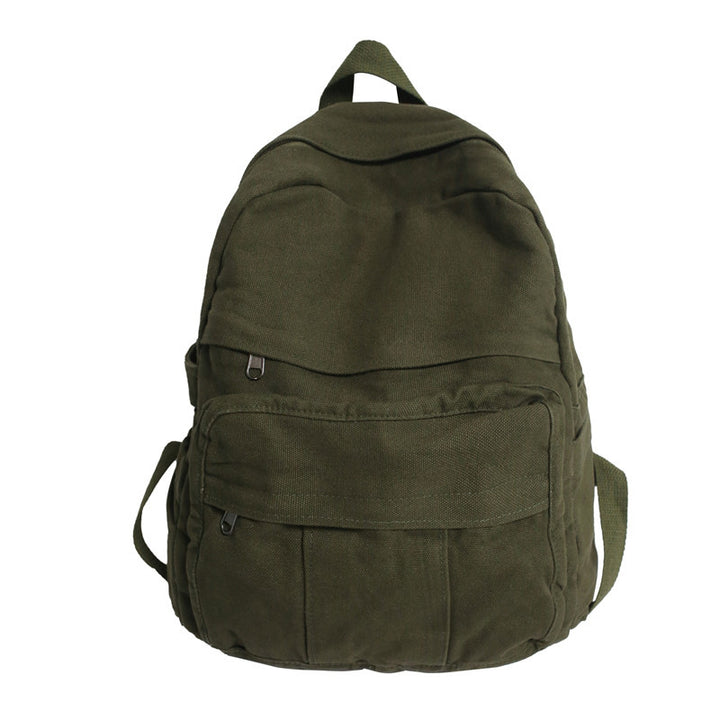 Multi-Functional Canvas School Backpack Bowlift
