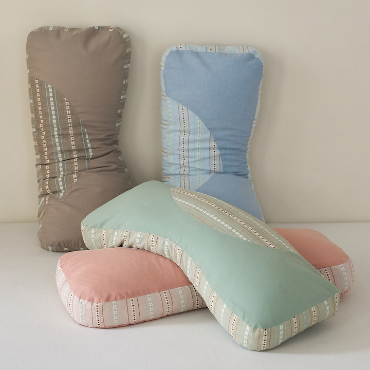 Ergonomic Sleep Pillow with Fine Pattern Structure Bowlift