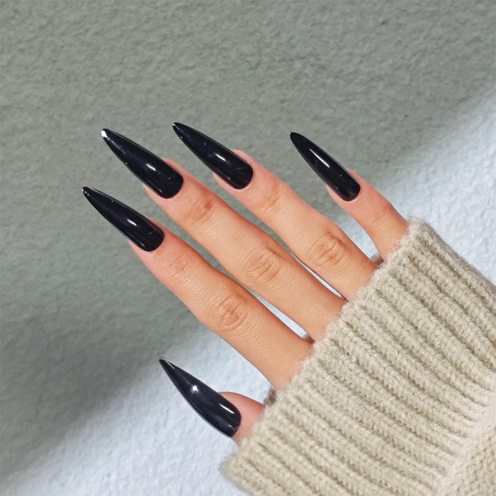 Stiletto Press-On Nail Extensions Bowlift