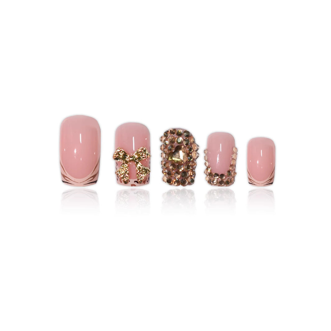 Luxury 3D Gem-Embellished Nail Extensions Bowlift