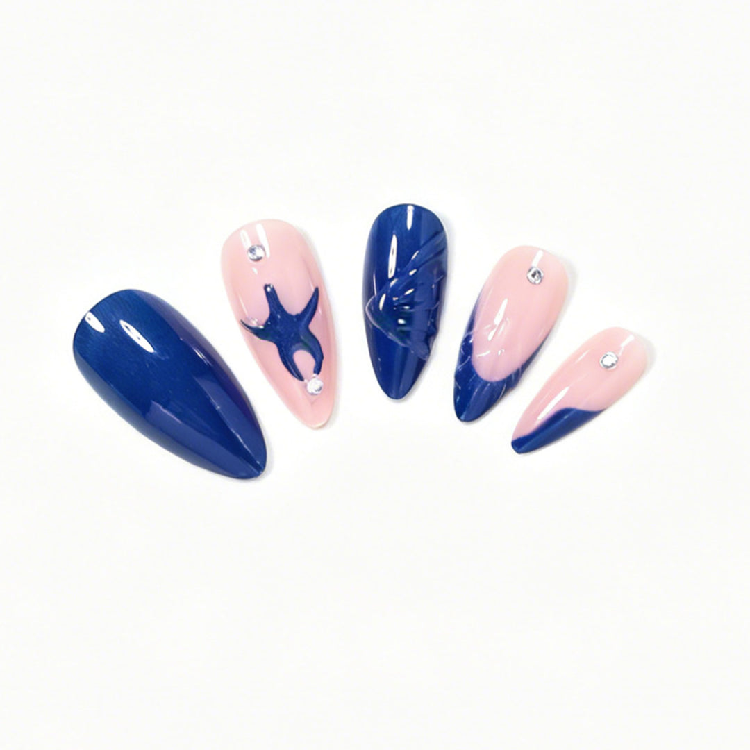 Artistic Ocean-Inspired Nail Art Set Bowlift
