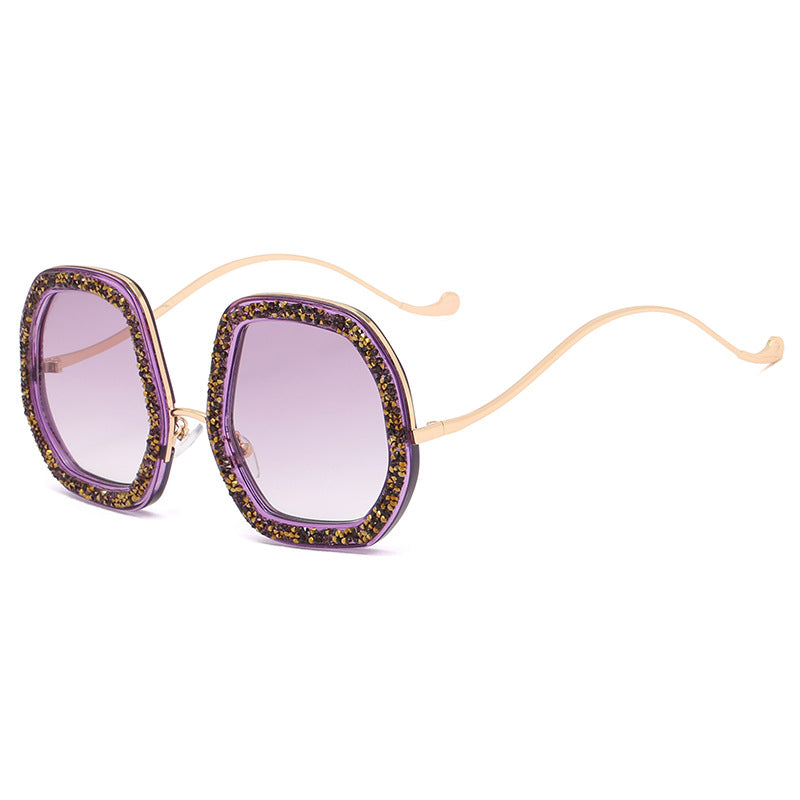 Ladies extravagant sunglasses with sparkling frame Bowlift