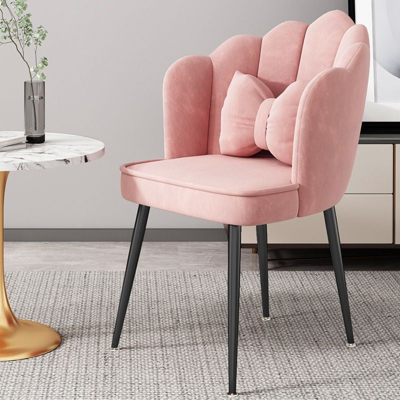 Modern Accent Chair with Gold Legs Bowlift