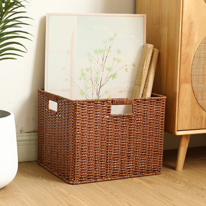Natural Woven Storage Bin Bowlift