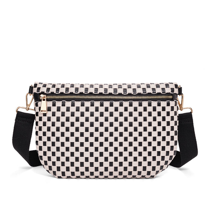 Stylish Woven Crossbody Bag Bowlift