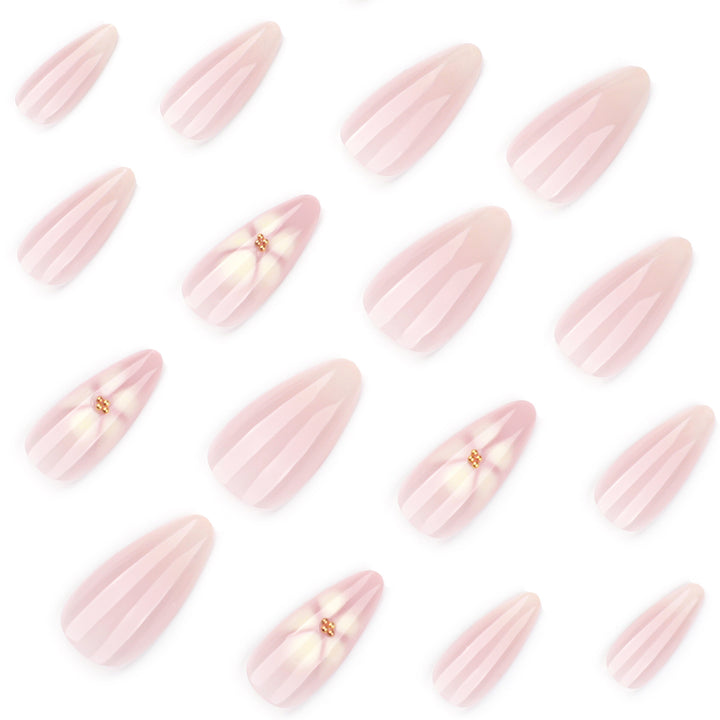 Elegant Stiletto Nails with Floral Accents Bowlift