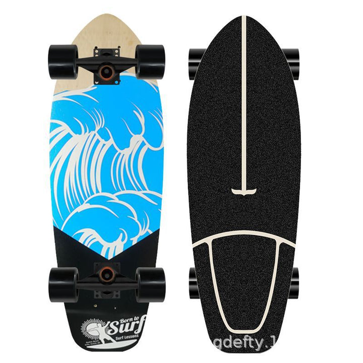 Artistic Lion Design Skateboard Bowlift