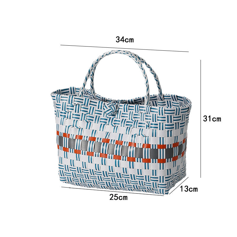 Large Capacity Woven Shopping Tote Bowlift