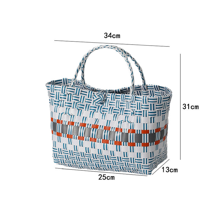 Large Capacity Woven Shopping Tote Bowlift
