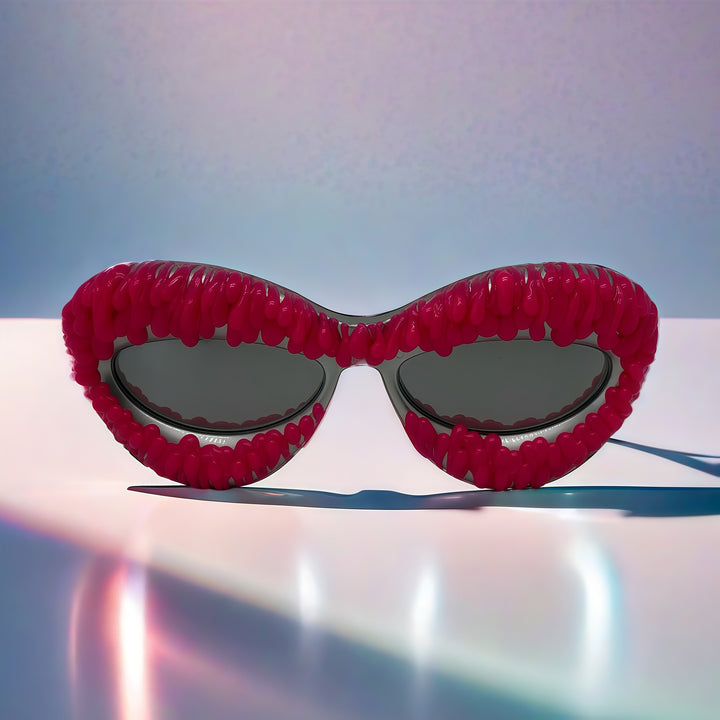 Women's extravagant cat-eye sunglasses with decorative frame Bowlift