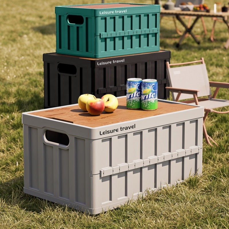 Unisex practical storage box with wooden lid Bowlift