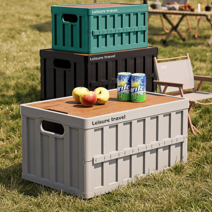 Unisex practical storage box with wooden lid Bowlift