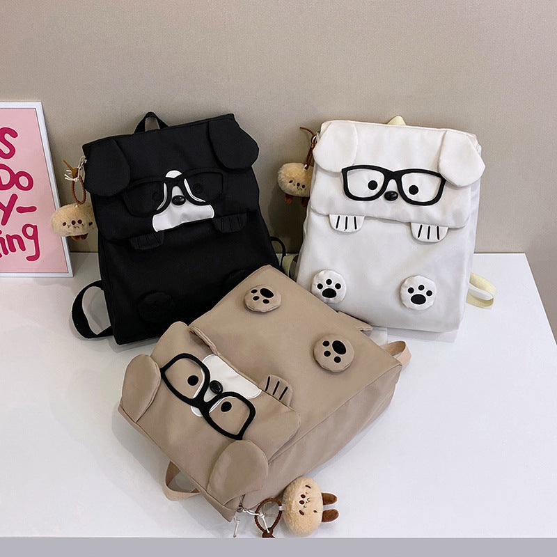 Backpack in Creative Dog Design with Funny Details Bowlift