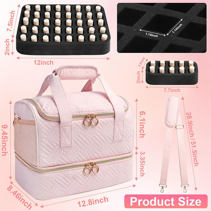 Multifunctional Cosmetic Organizer Bag with Removable Compartments Bowlift