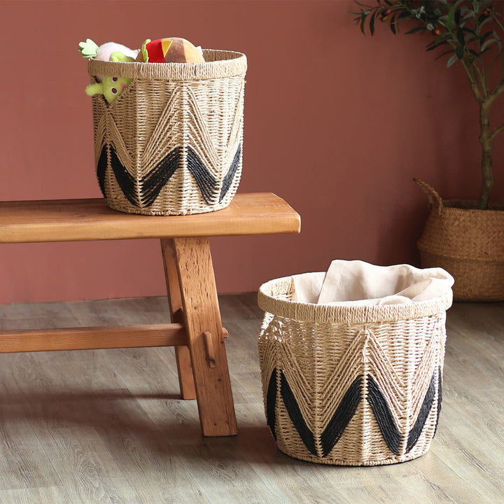 Handbag made of braided natural material Bowlift