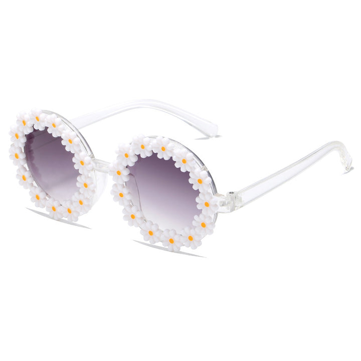 Women stylish sunglasses with floral applications Bowlift