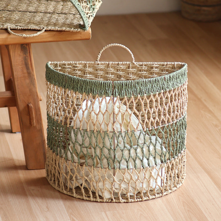 Storage basket with handwoven design Bowlift