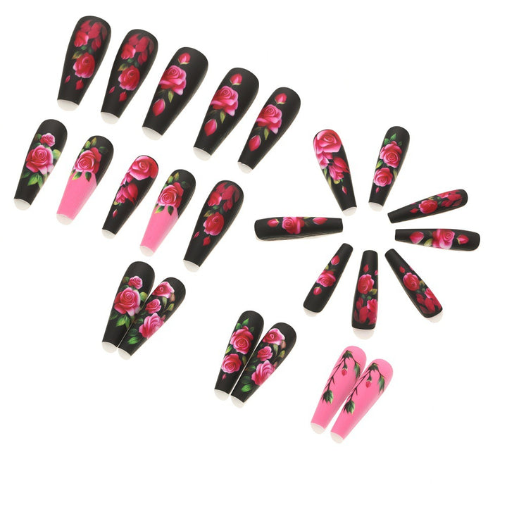 Artistic Rose Nail Tips Bowlift