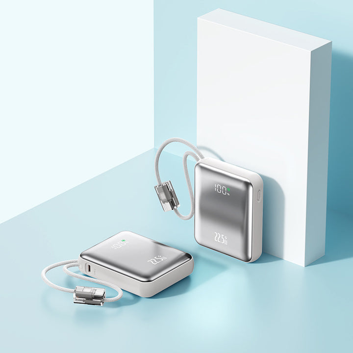 Portable power bank with integrated LED digital display and real-time charging status indicator Bowlift