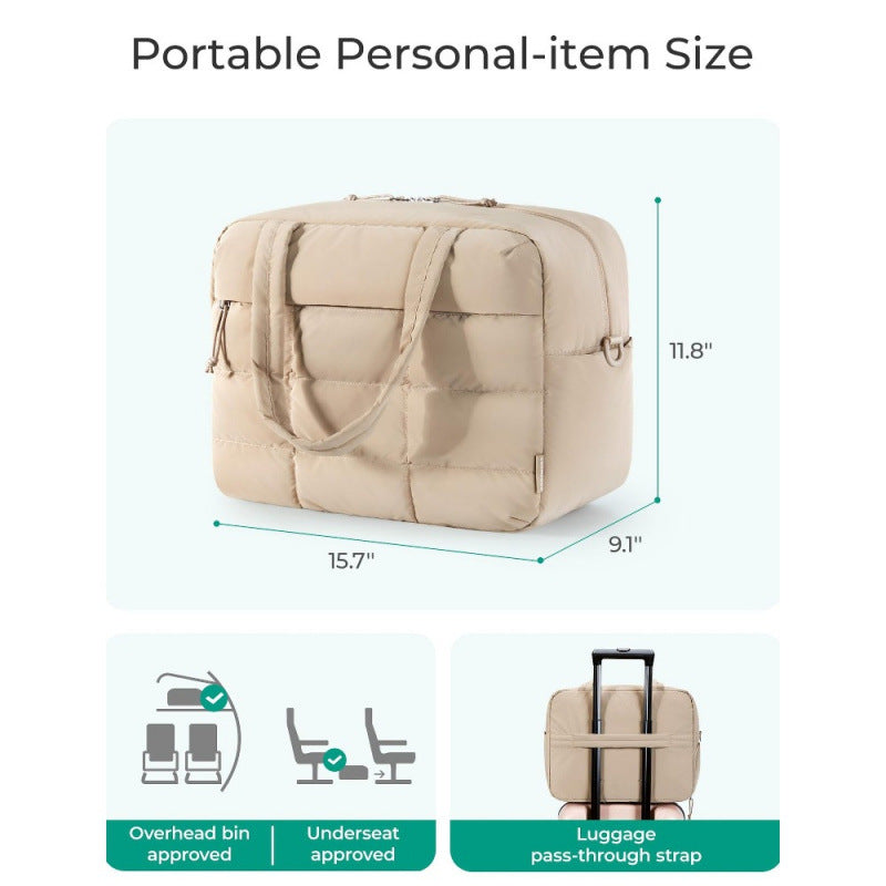 Multi-Functional Quilted Gym Duffel Bag Bowlift