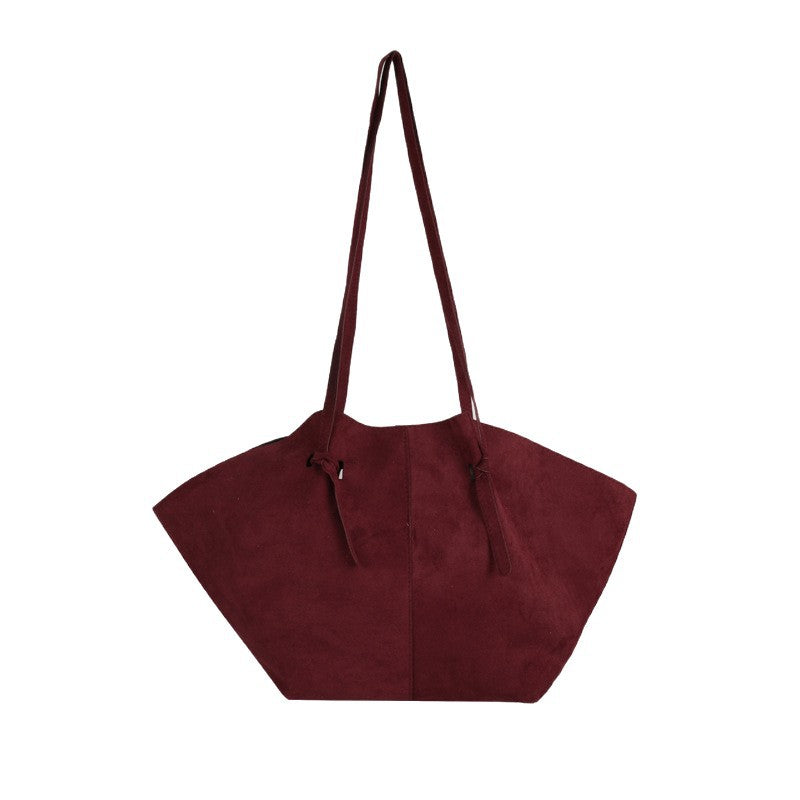 Suede Oversized Tote Bag Bowlift