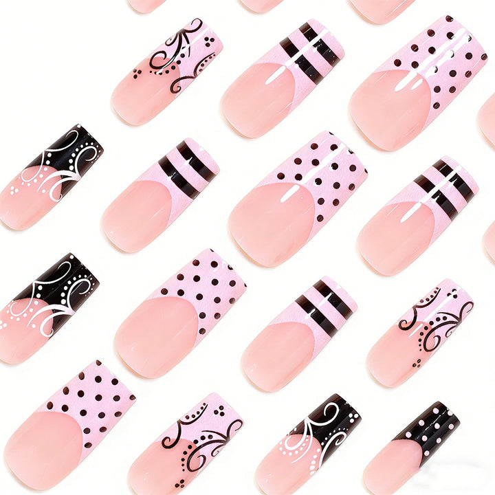 Decorative Artistic Stiletto Press-On Nails Bowlift