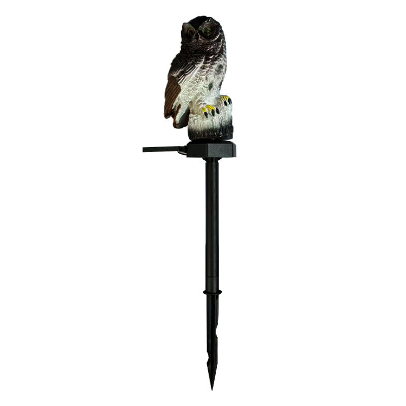Welcoming Birdhouse Solar Pathway Stake Light With Dusk-To-Dawn Sensor Bowlift
