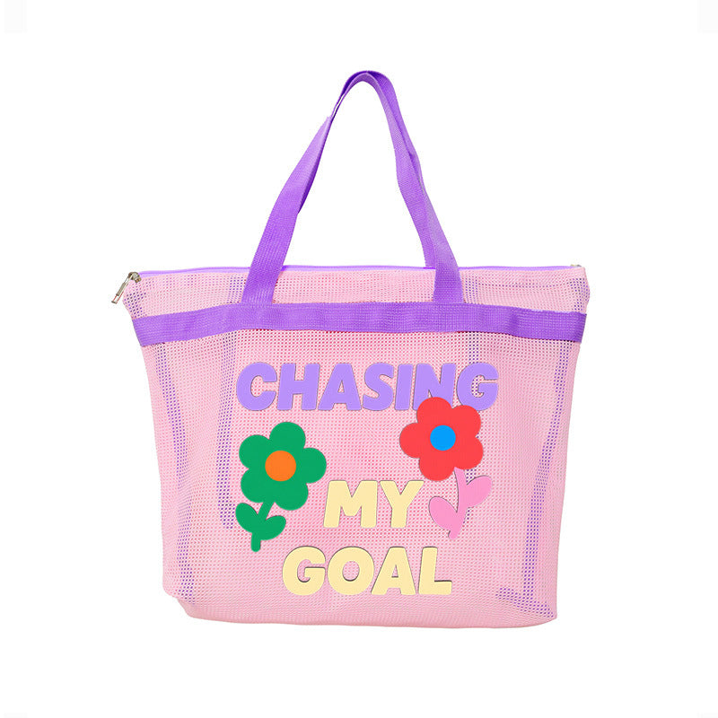 Casual Beach Bag in Playful Design Bowlift