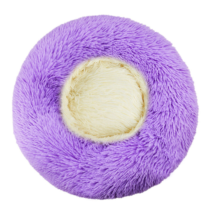 Round Plush Sleeping Bed  Dog Bed