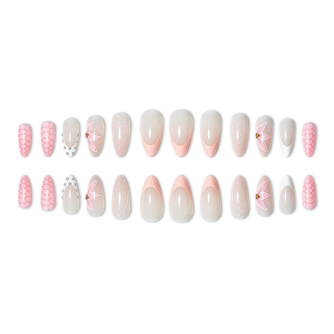 Elegant Floral Design Nail Wraps Bowlift