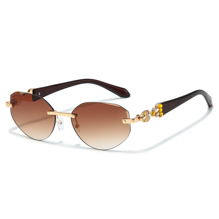 Decorative Oversized Shield Sunglasses Bowlift