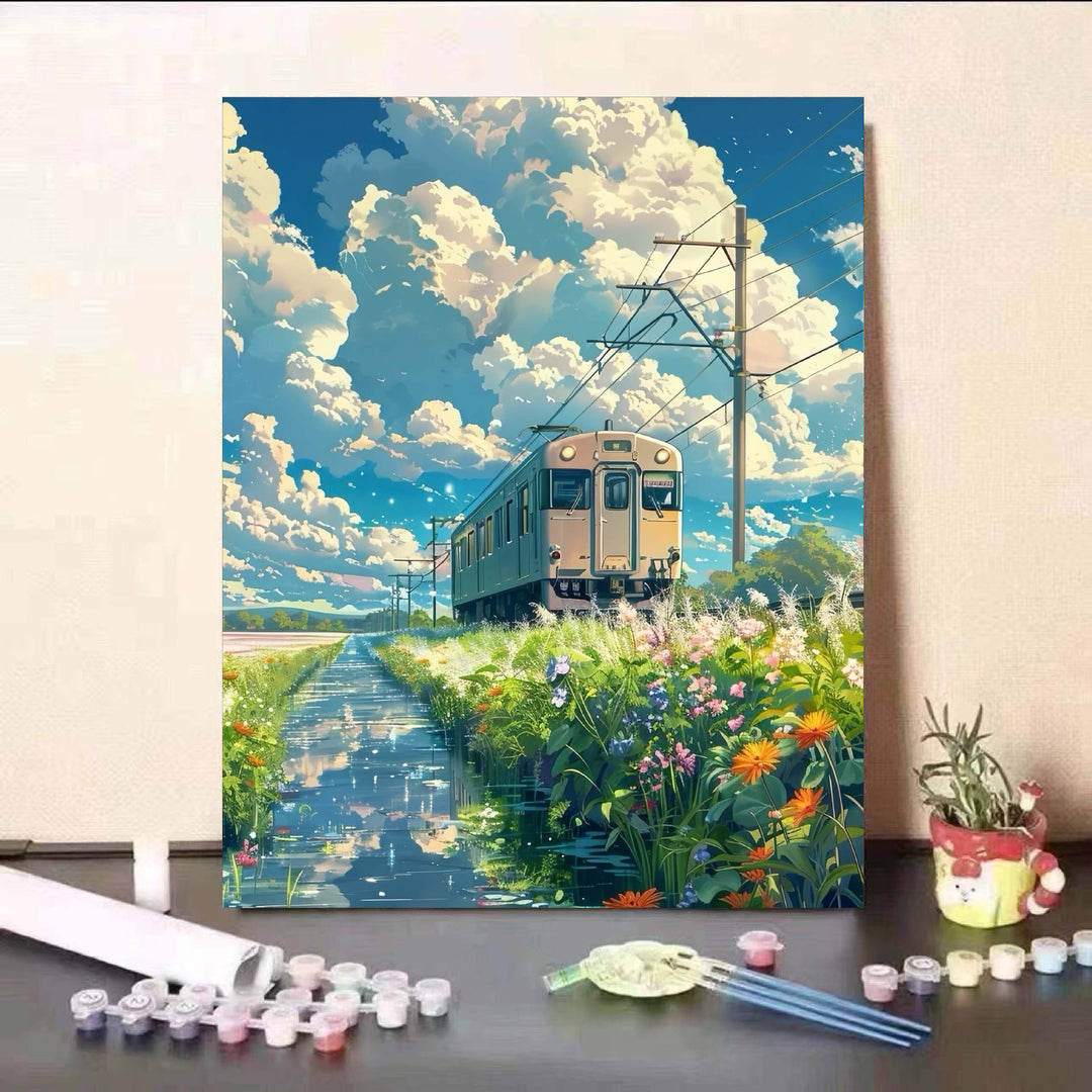 DIY Scenic Landscape Paint by Numbers Kit Bowlift