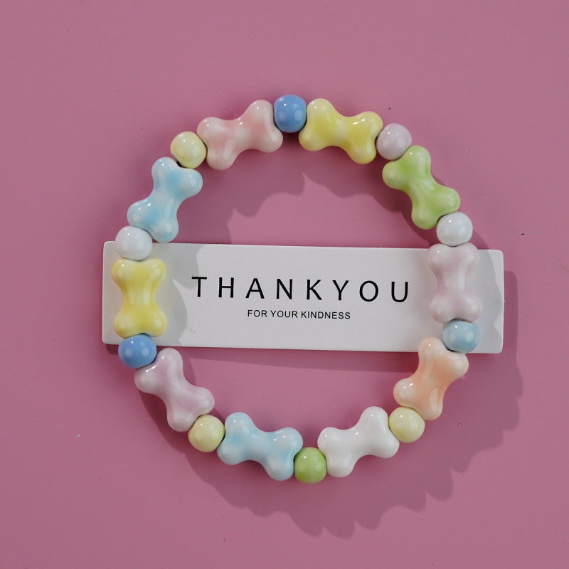 Heart-Shaped Beaded Bracelet Bowlift