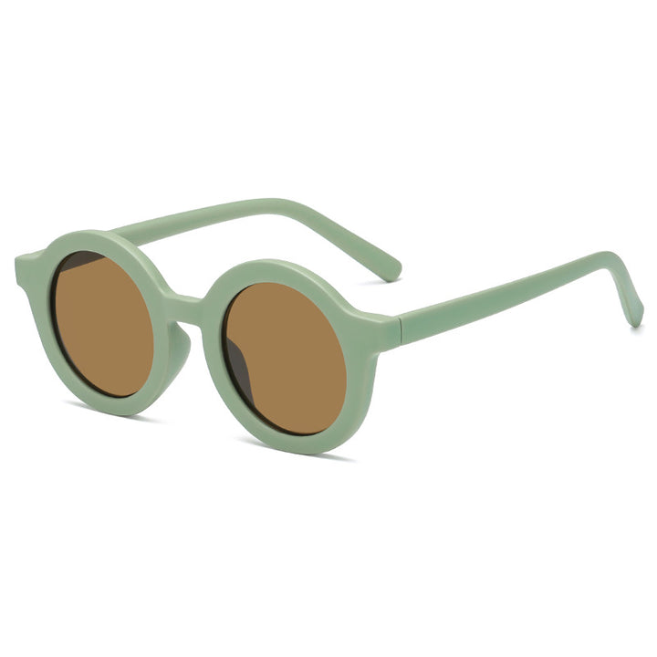 Women's stylish round sunglasses with modern plastic frame Bowlift