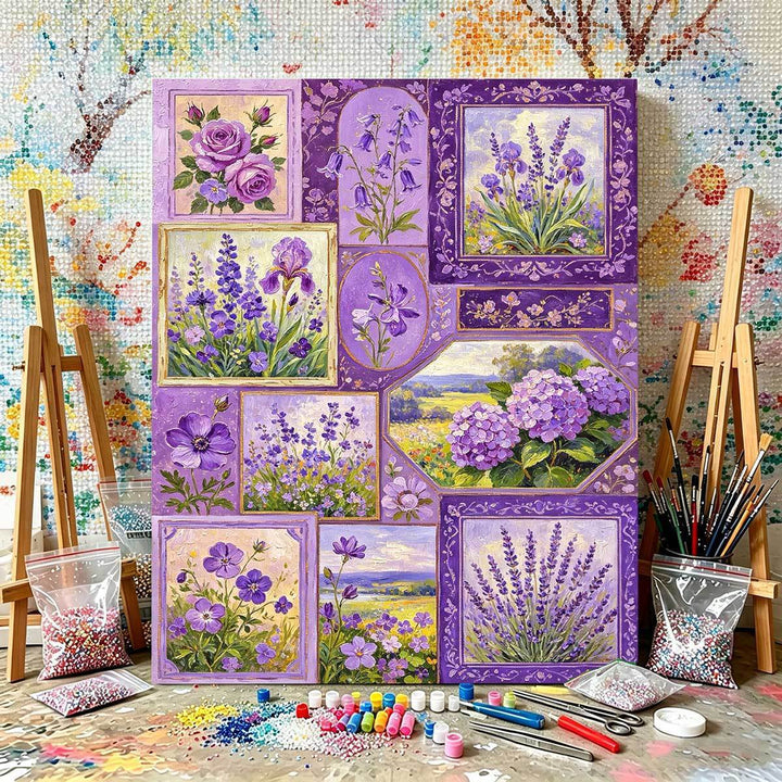DIY Flower-Themed Paint by Numbers Kit Bowlift