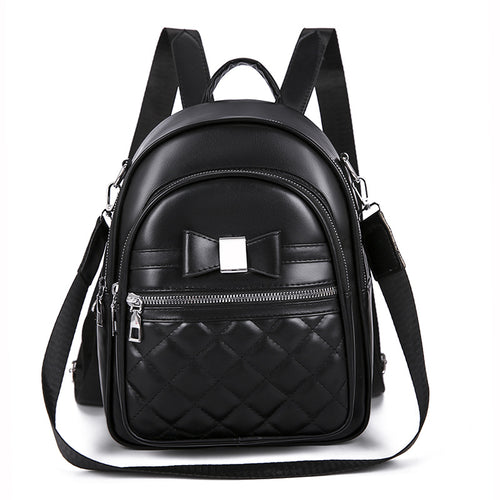 Bow Knot Quilted Backpack