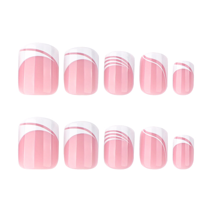 Artful Nail Art with Elegant Lines Bowlift