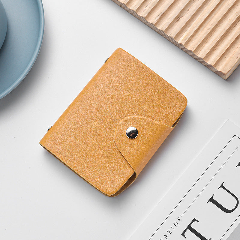 Compact Leather Cardholder Wallet Bowlift