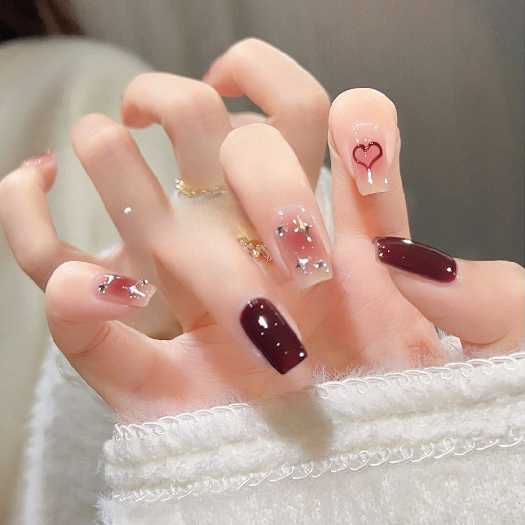 Glitter Ombre Press-On Nails Bowlift
