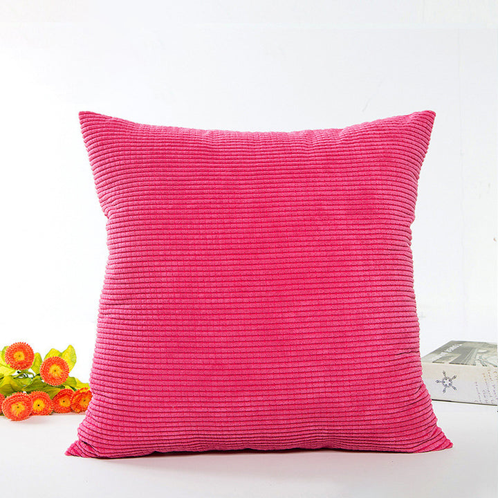 Textured Ribbed Decorative Cushion