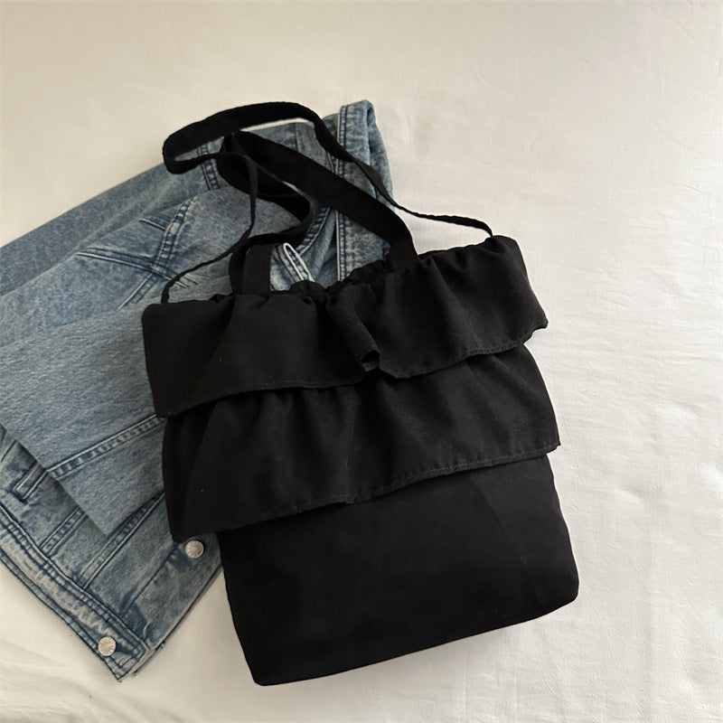 Chic Ruffled Tote Bag Bowlift