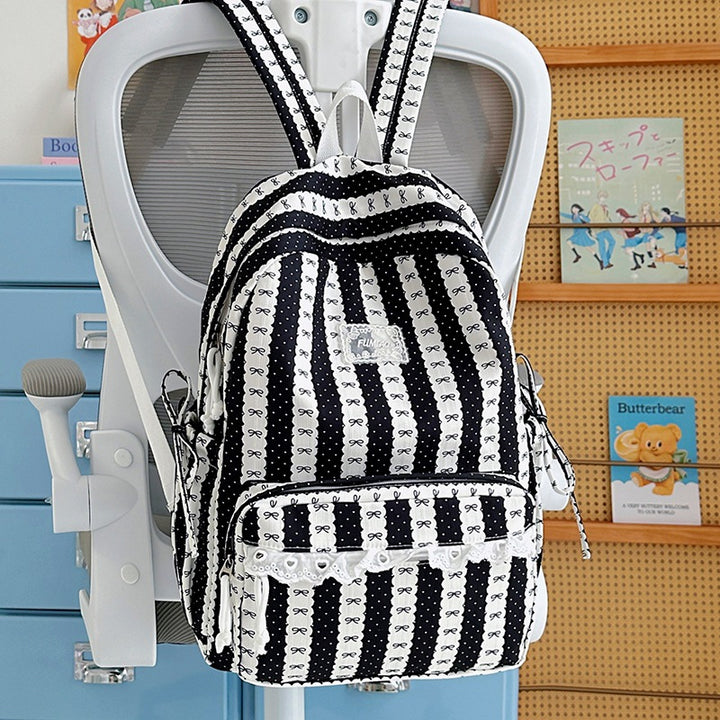 Decorative Patterned Backpack Bowlift