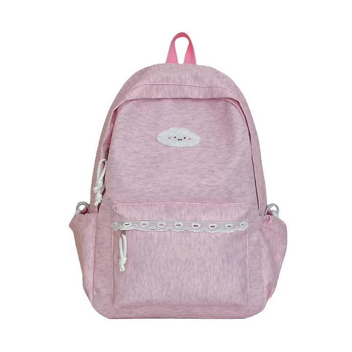 Backpack with Playful Cloud Design and Practical Compartments Bowlift
