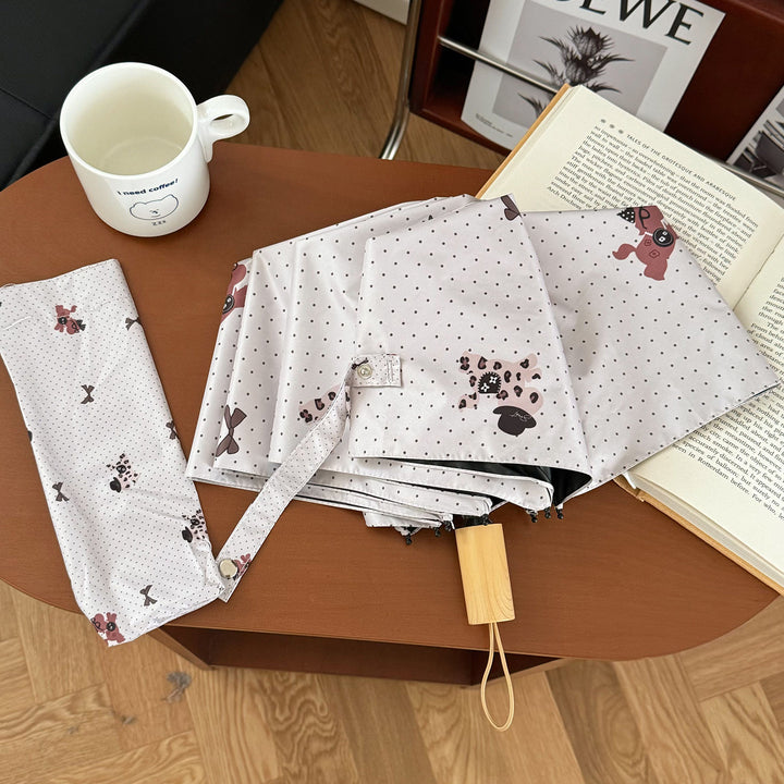 Ladies collapsible umbrella with playful design Bowlift