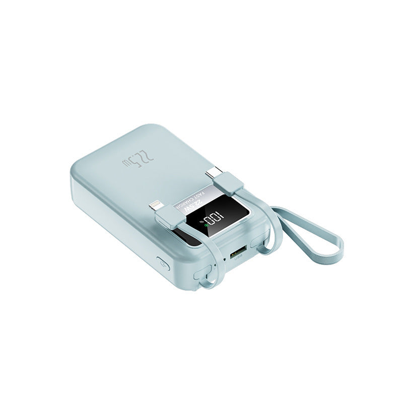 Portable power bank with digital display and intelligent 22.5W fast charging function Bowlift
