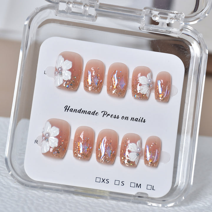 Premium Glamorous Press-On Nail Extensions Bowlift